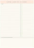 Vissevasse En dag ad gangen A5 notepad, hvid