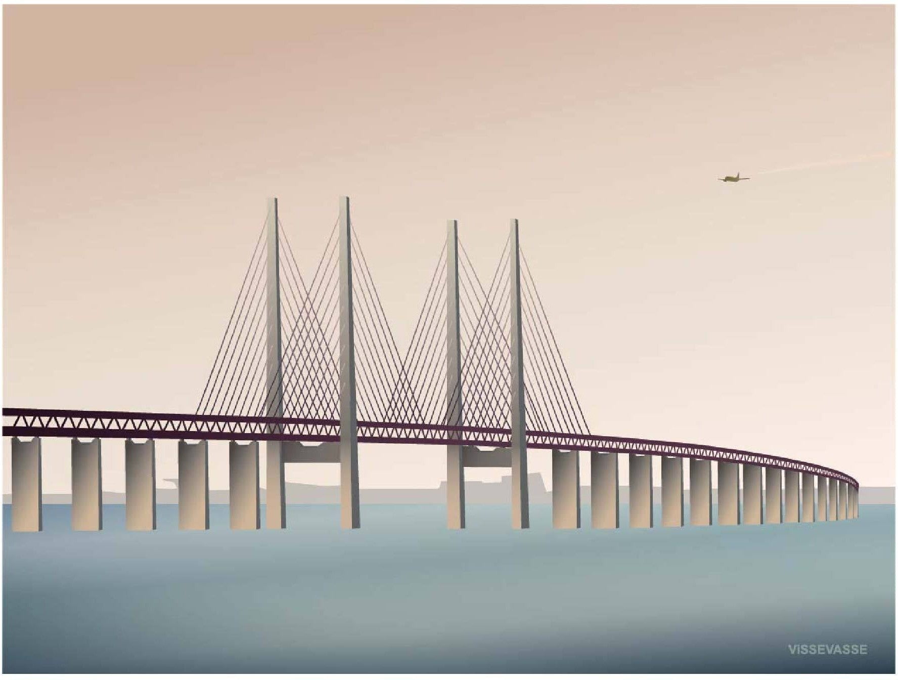 [product_category]-Vissevasse øresund Bridge Poster, 15 X21 Cm-Vissevasse-5713138720119-F-2017-201-S-VIS-1