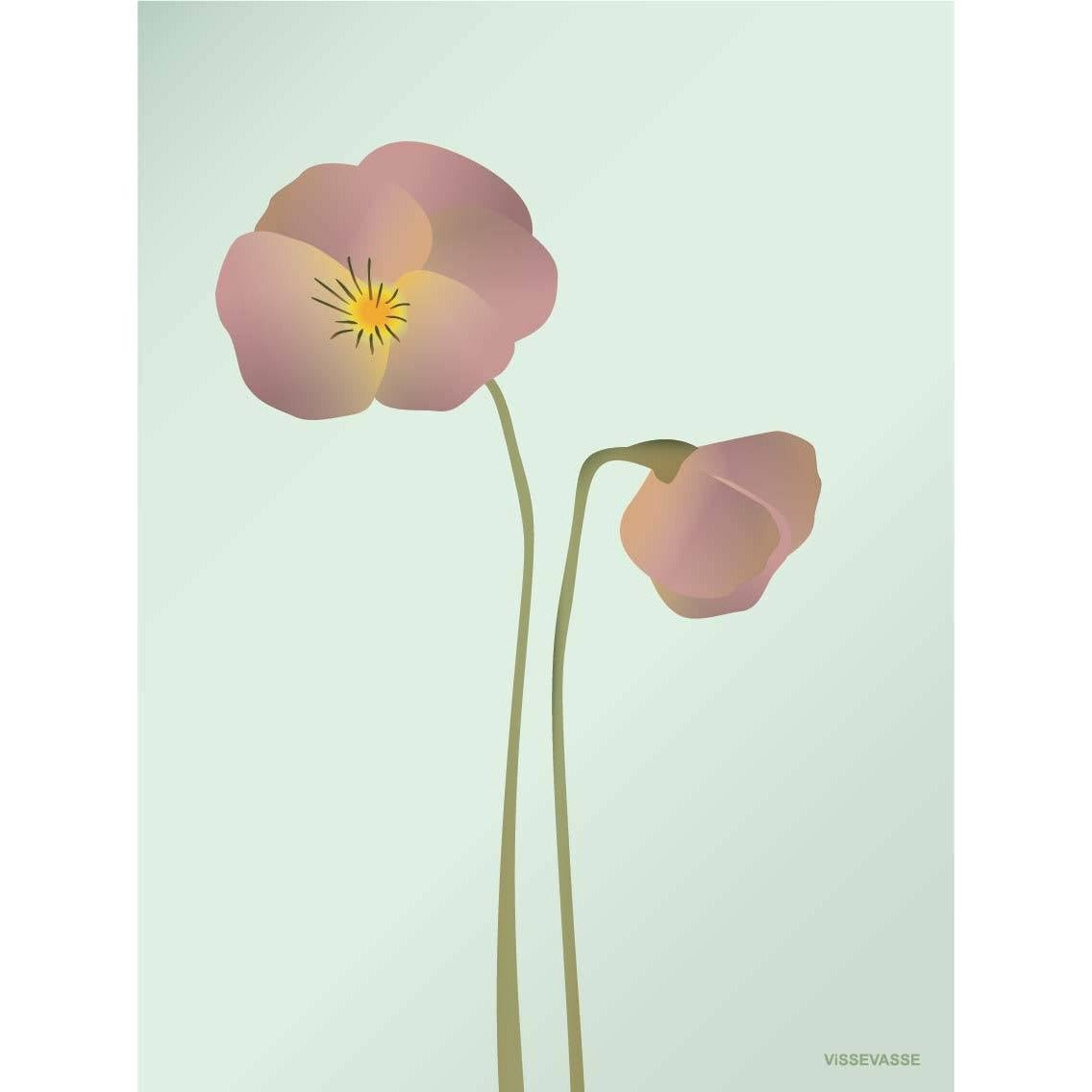[product_category]-Vissevasse Pansy Poster Mint, 30 X40 Cm-Vissevasse-5713138605423-F-2016-054-M-VIS-1
