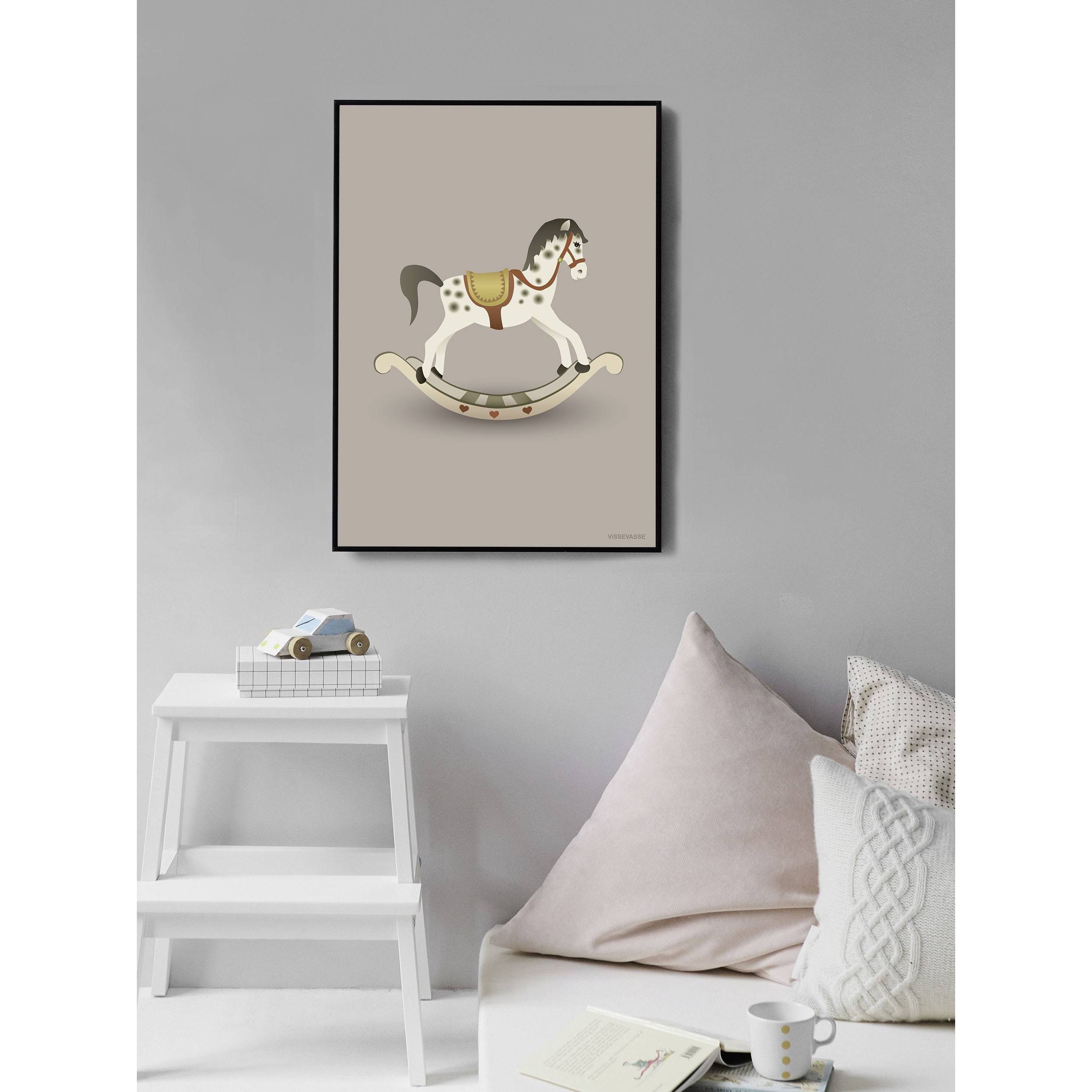[product_category]-Vissevasse Rocking Horse Poster 15 X21 Cm, Pink-Vissevasse-5713138721512-F-2017-215-S-VIS-2