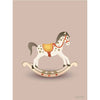  Rocking Horse Poster 30 X40 Cm Pink