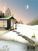 Vissevasse Sauna -plakat, 50x70 cm