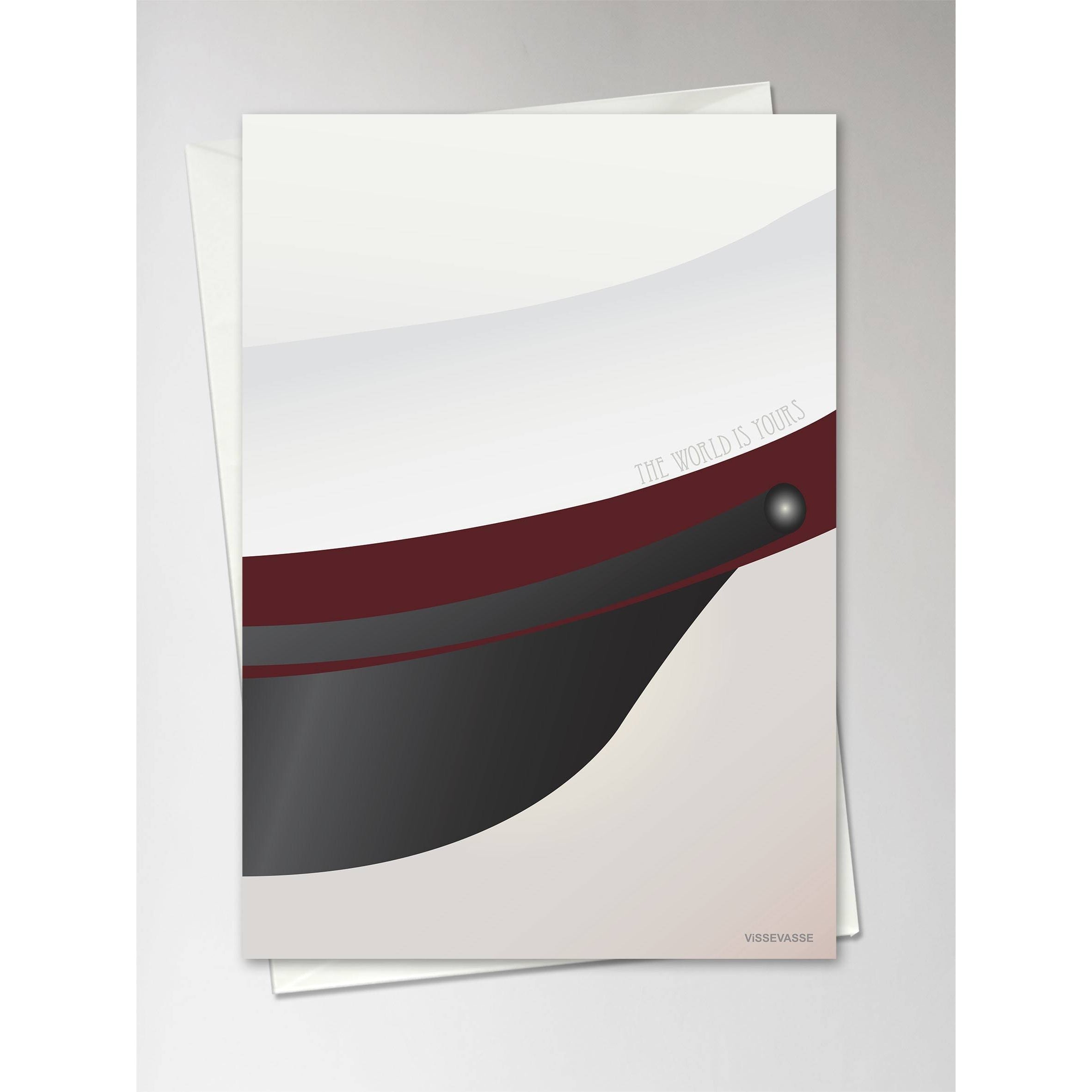 [product_category]-Vissevasse Student Hat Greeting Card 10.5 X15 Cm, Red-Vissevasse-5713138606109-F-2016-061-XS-VIS-2