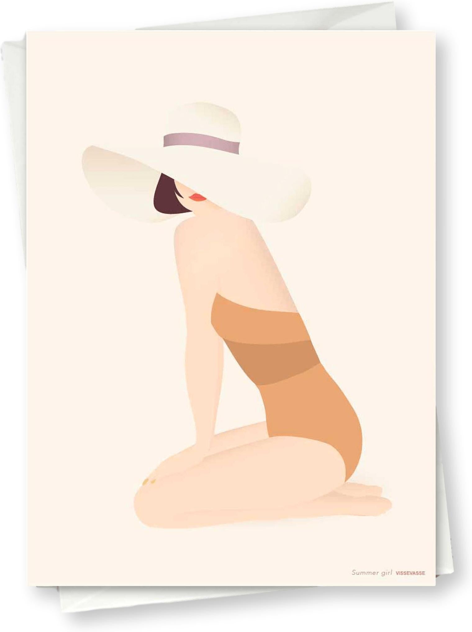 [product_category]-Vissevasse Summer Girl Greeting Card, 10x15 Cm-Vissevasse-5713138903208-F-2019-032-XS-VIS-1