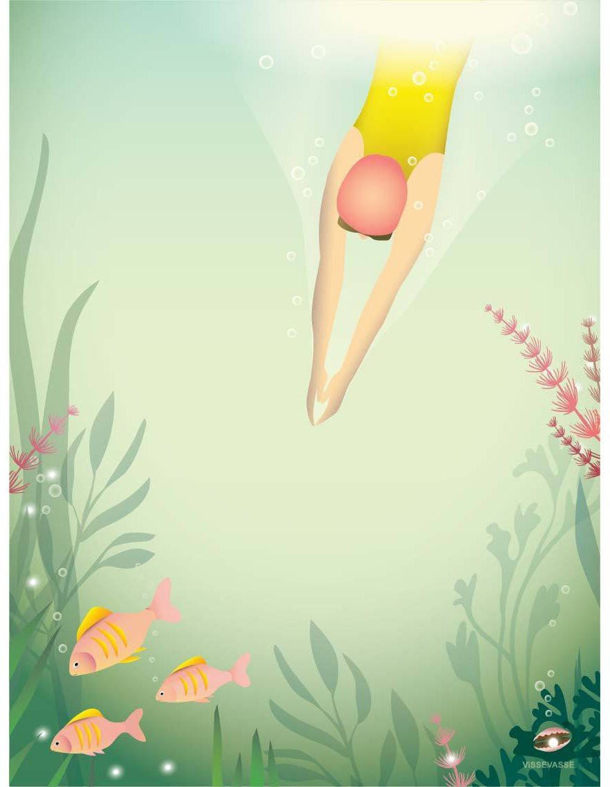 [product_category]-Vissevasse Swim Like A Fish Poster, 15 X21 Cm-Vissevasse-5713138723714-F-2017-237-S-VIS-1