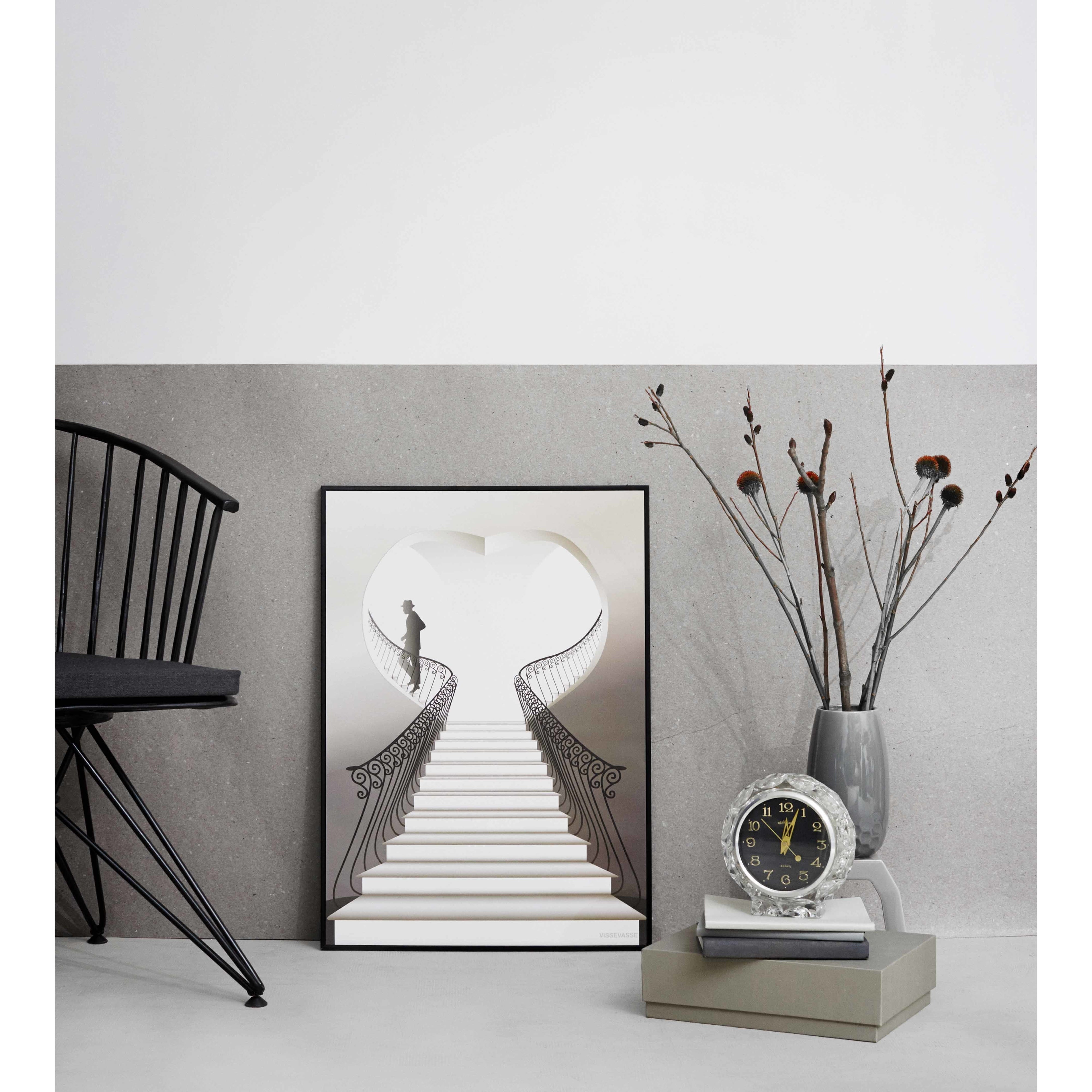 Vissevasse The Man On The Stairs Poster, 15 X21 Cm