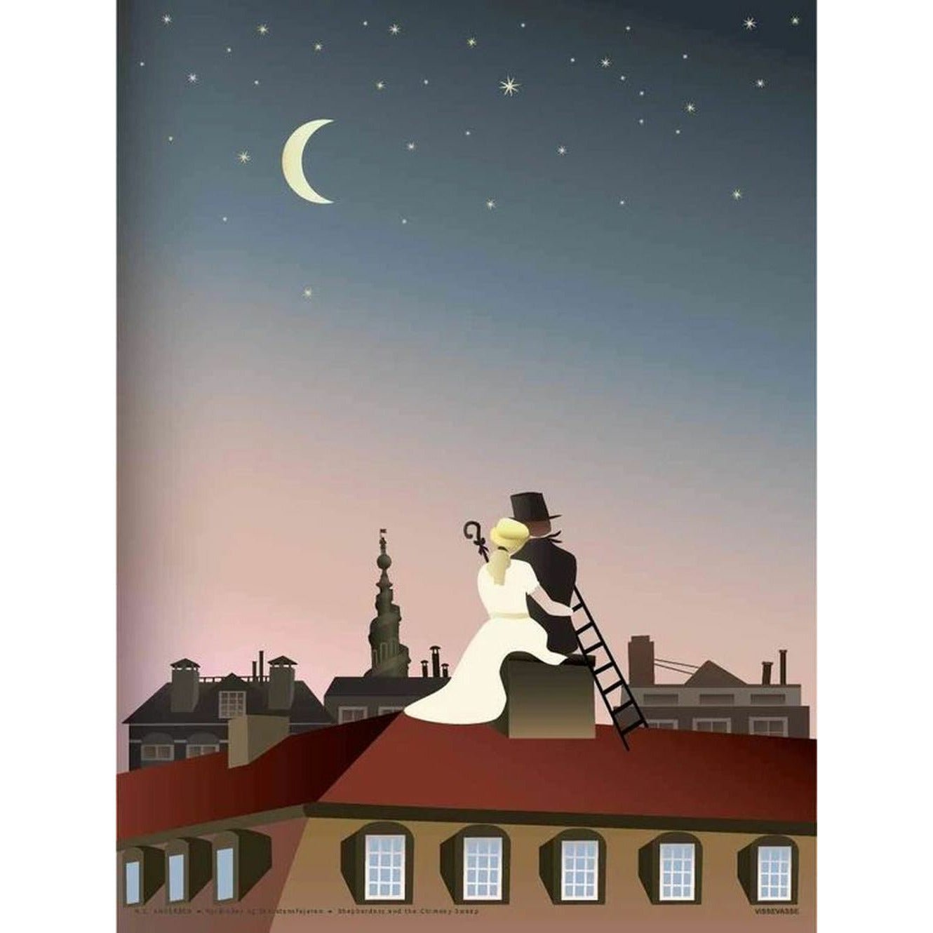 [product_category]-Vissevasse The Shepherdess And The Chimney Sweep Poster, 30 X40 Cm-Vissevasse-5713138002420-F-2020-024-M-VIS-1