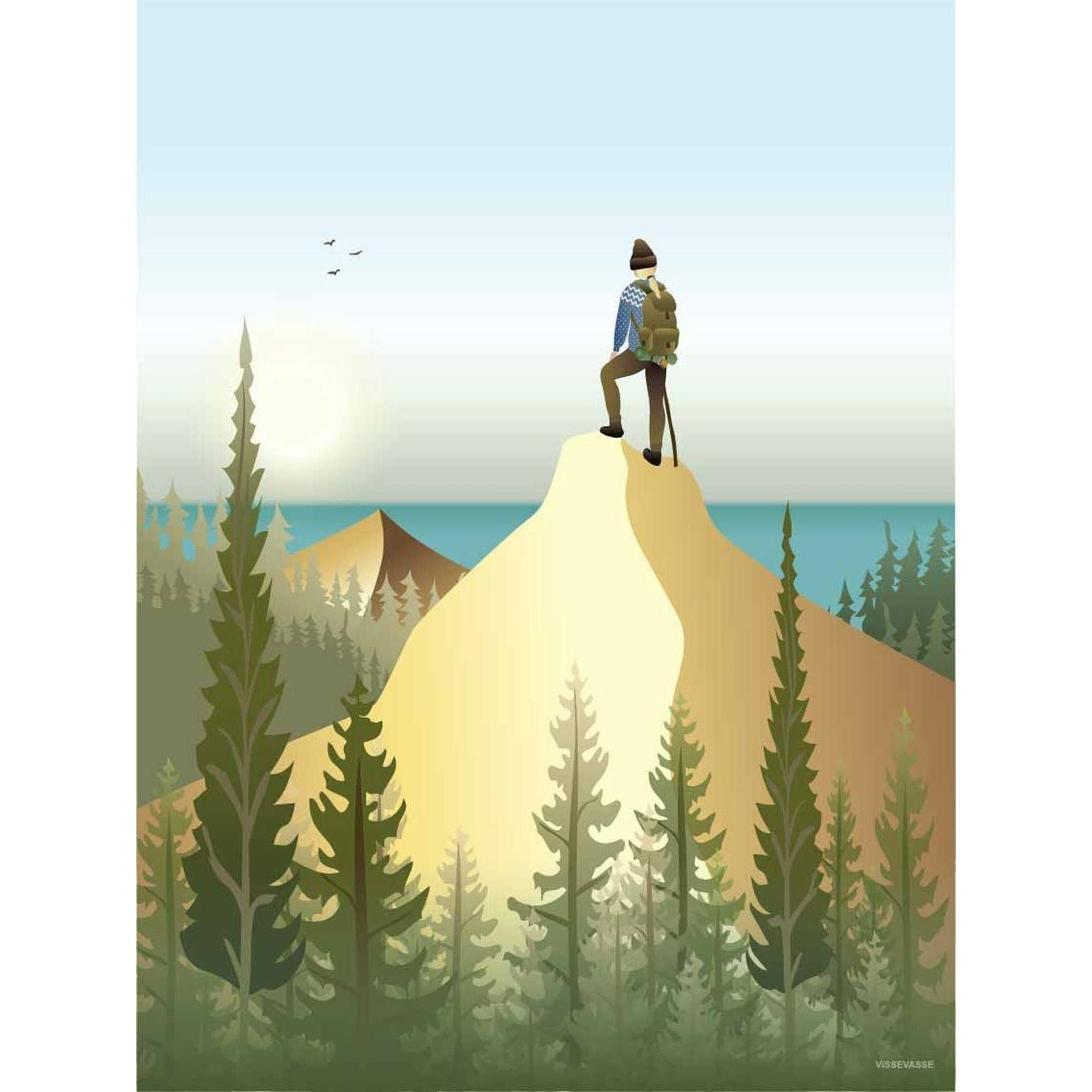 [product_category]-Vissevasse Top Of The Mountain Poster, 15 X21 Cm-Vissevasse-5713138100614-F-2021-006-S-VIS-1