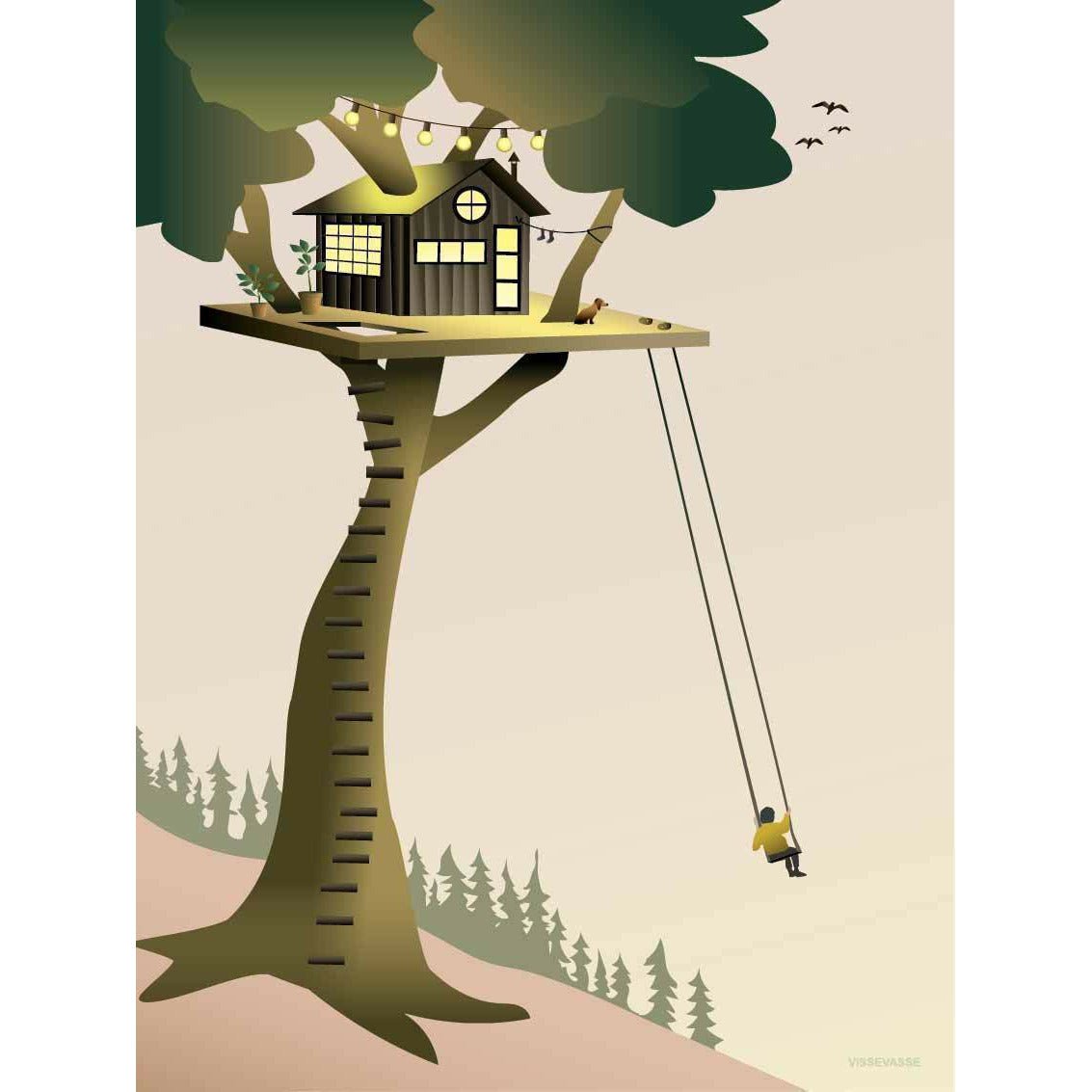 [product_category]-Vissevasse Tree House Poster, 30 X40 Cm-Vissevasse-5713138724124-F-2017-241-M-VIS-1
