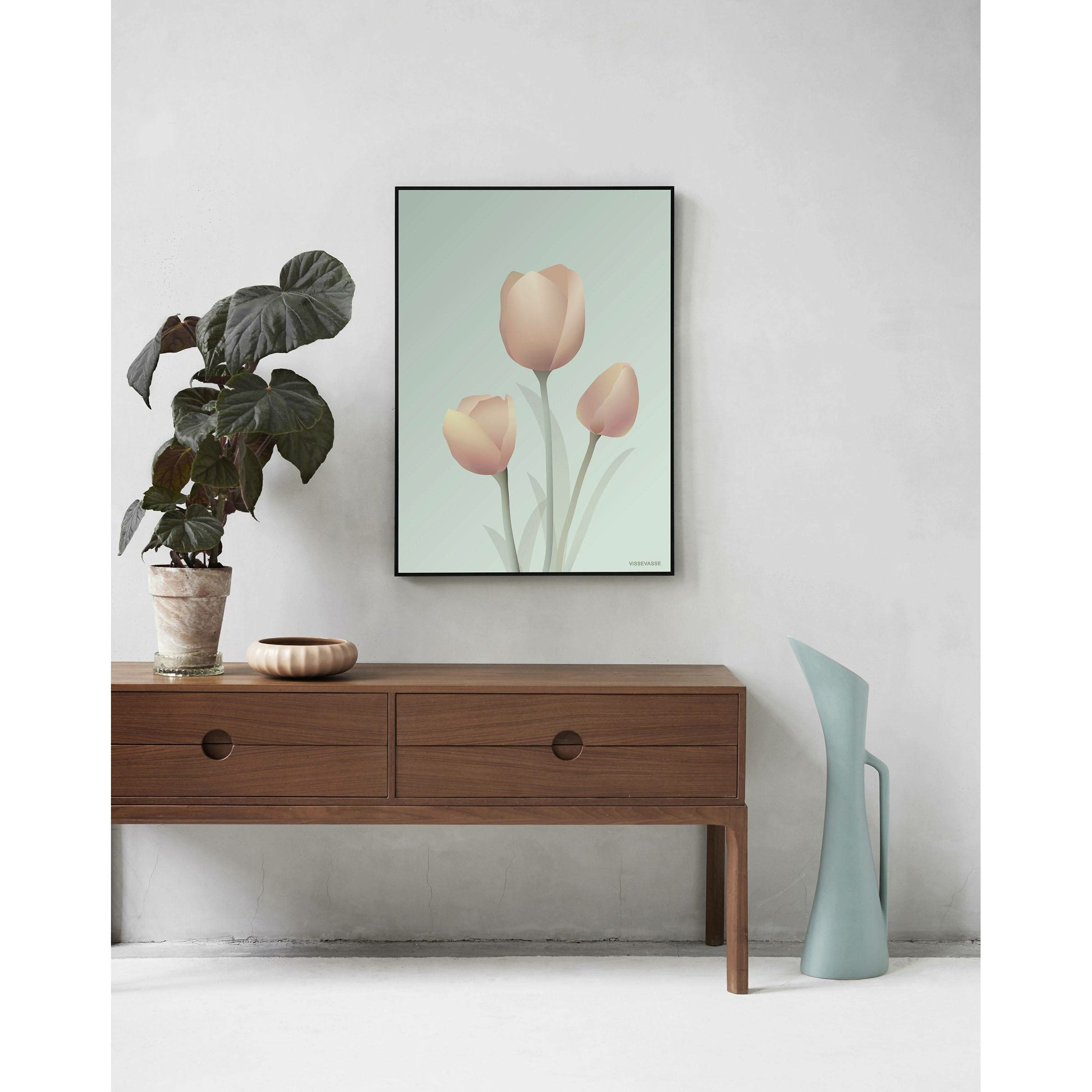 [product_category]-Vissevasse Tulip Poster 50 X70 Cm, Mint-Vissevasse-5713138604334-F-2016-043-L-VIS-2