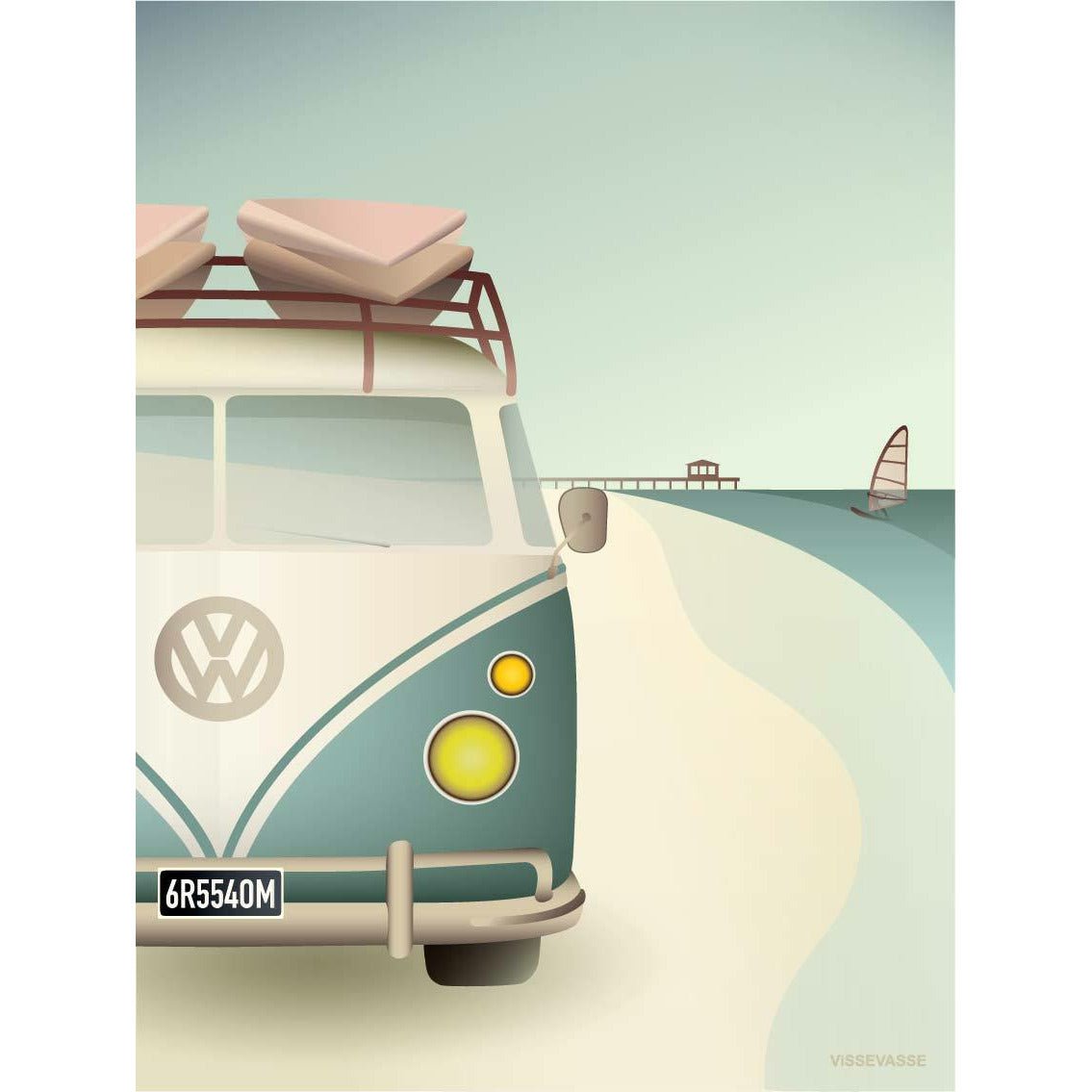 [product_category]-Vissevasse Vw Camper Poster, 50 X70 Cm-Vissevasse-5713138614036-F-2016-140-L-VIS-1