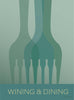 Vissevasse Wining & Dining Poster, 15 X21 Cm