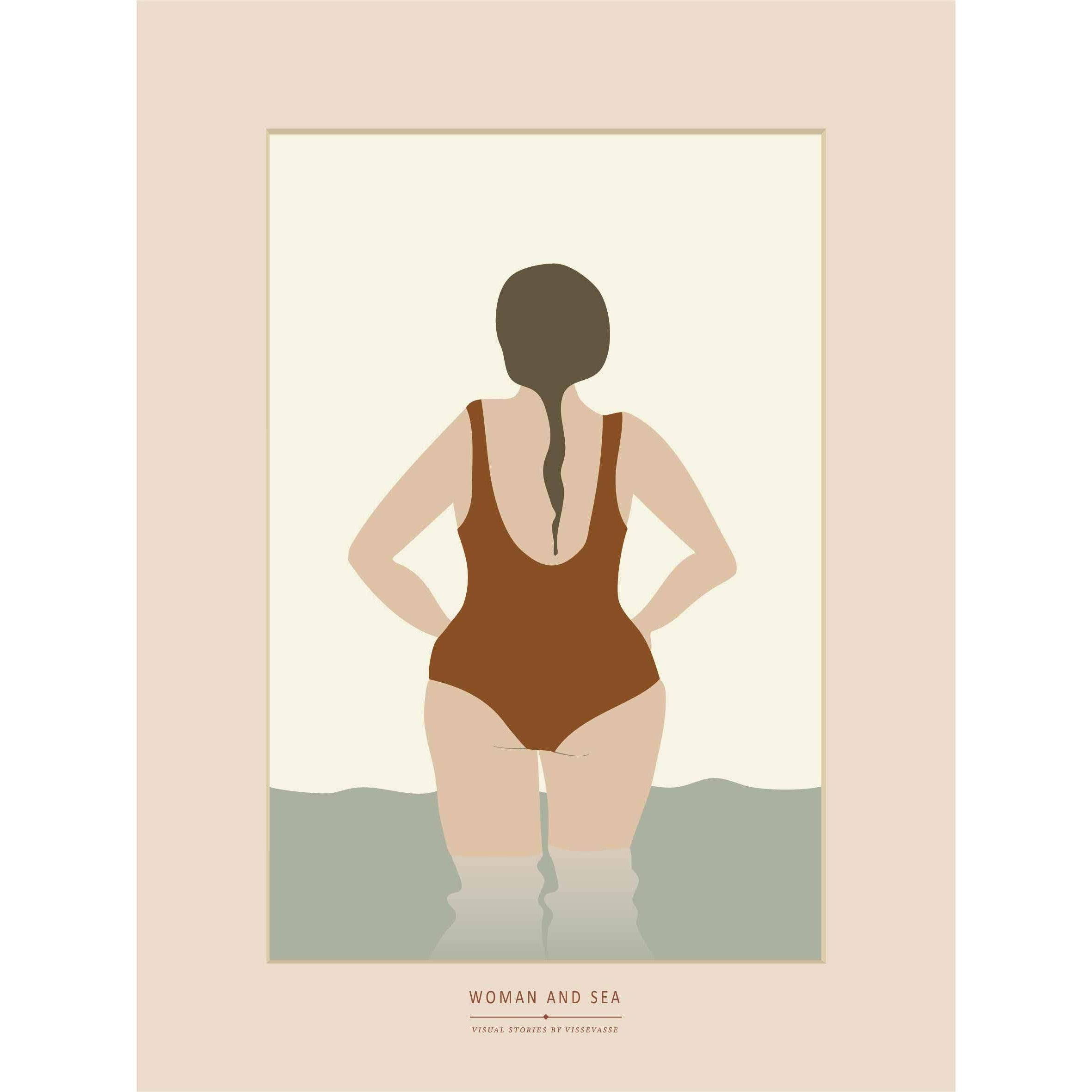 [product_category]-Vissevasse Woman And The Sea Poster, 50 X70 Cm-Vissevasse-5713138906230-F-2019-062-L-VIS-1