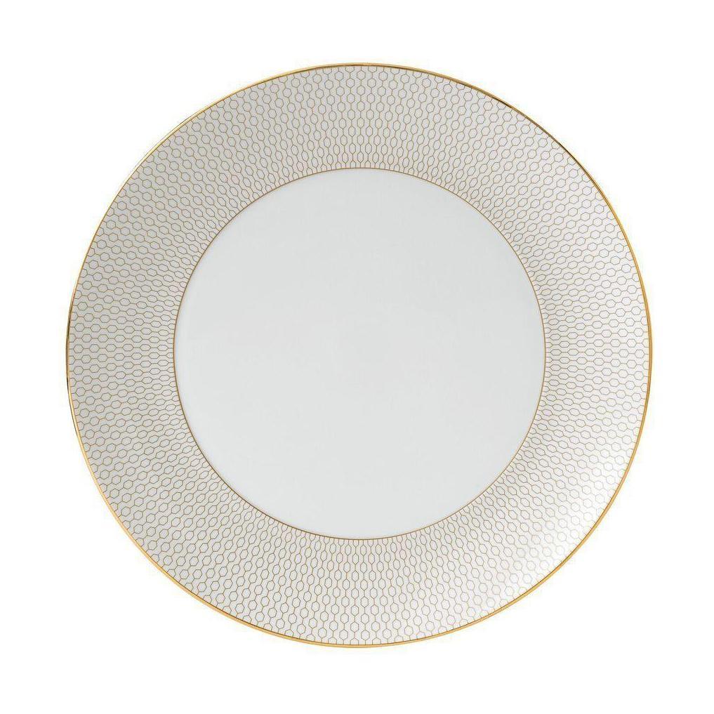 [product_category]-Wedgwood Arris Plate 28 Cm, White/Gold-Wedgwood-701587194785-40007539-WED-1