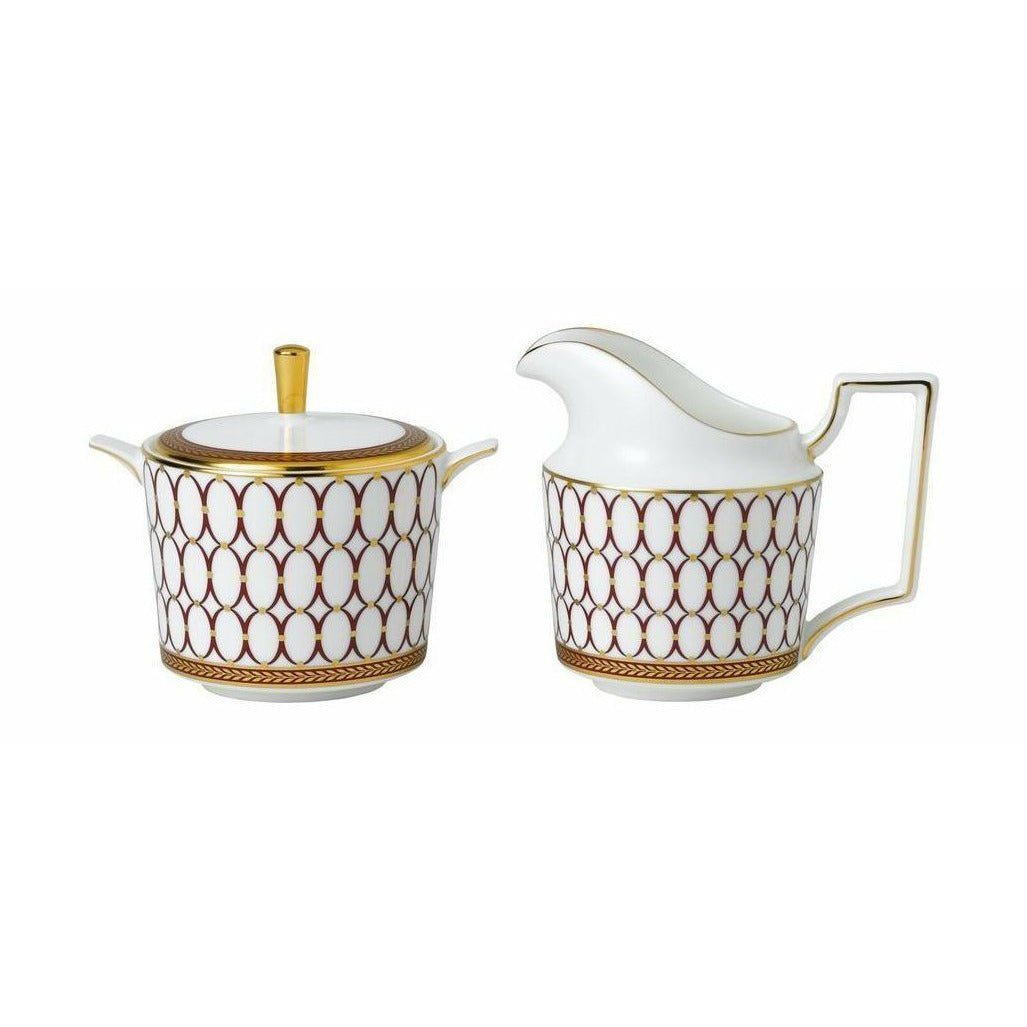 [product_category]-Wedgwood Renaissance Red Sugar Peel & Milk Jug-Wedgwood-701587453387-1058819-WED-1