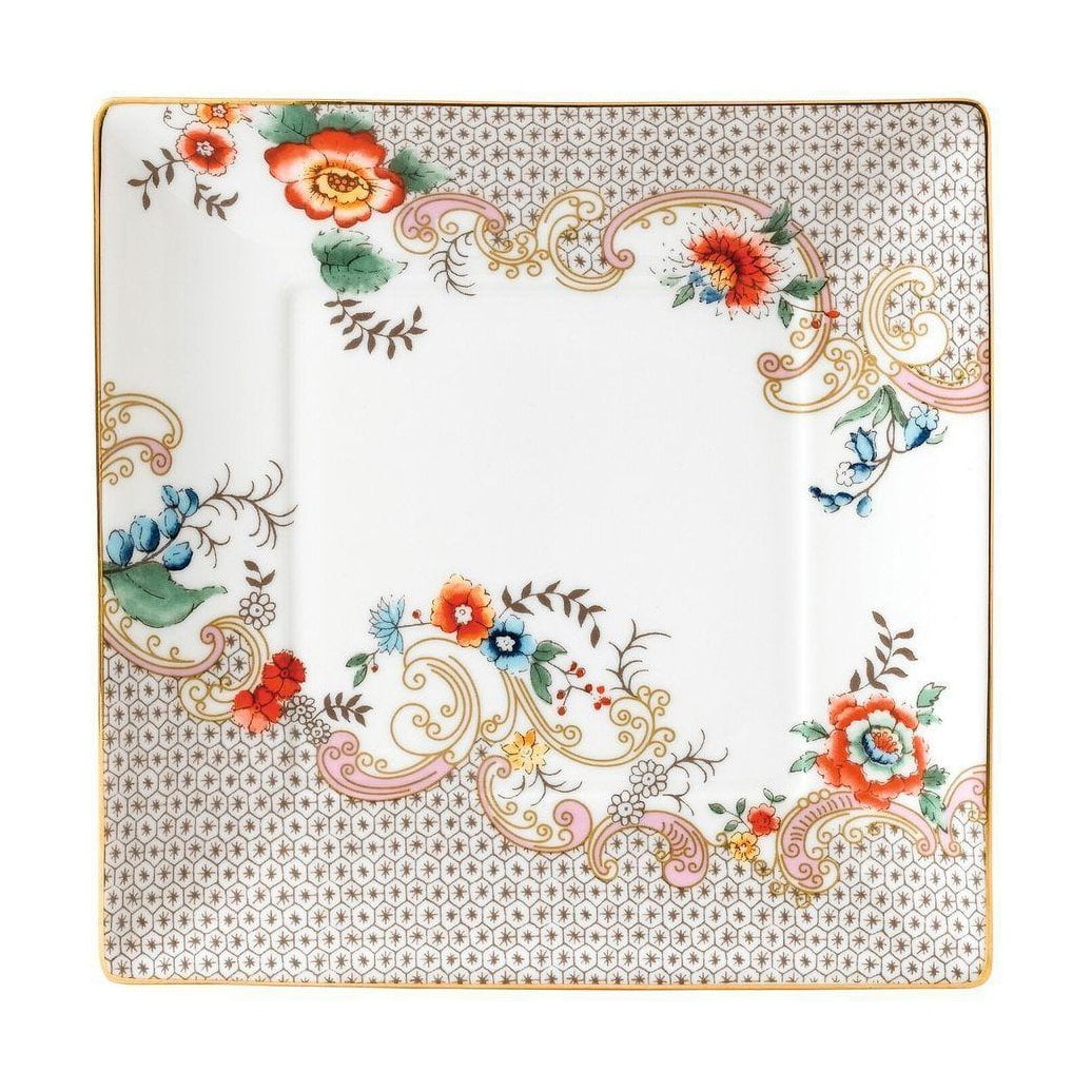 [product_category]-Wedgwood Wonderlust Rococo Flowers Square Tray 14.5 Cm Gift Box, White-Wedgwood-701587314336-40023912-WED-1