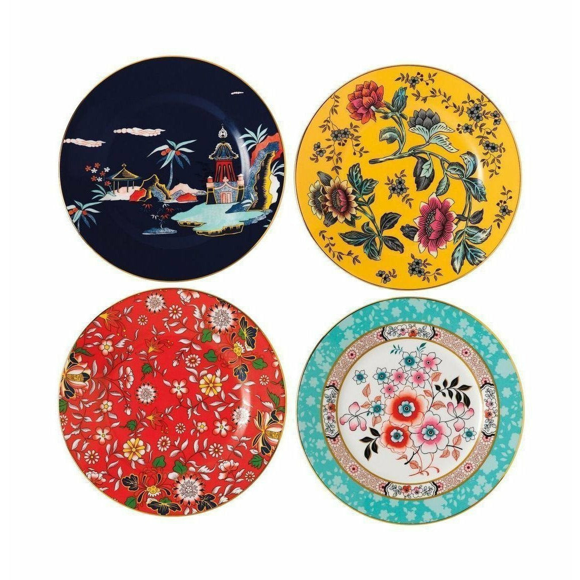 [product_category]-Wedgwood Wonderlust Sets Mixed Patterns Plate 20 Cm Mixed Munster Gift Box 4 Pcs, 4 Pcs.-Wedgwood-701587380423-40031712-WED-1