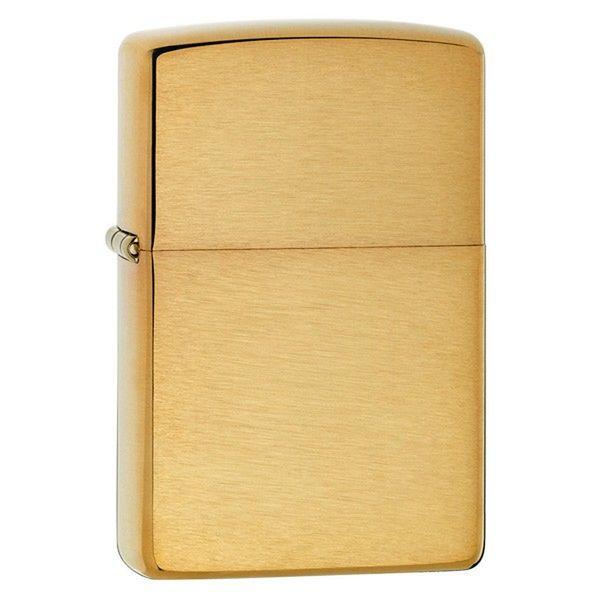 [product_category]-Zippo Armor Brushed Brass Lighter-Zippo Nordic A S-041689110574-Z-168-ZIP-1