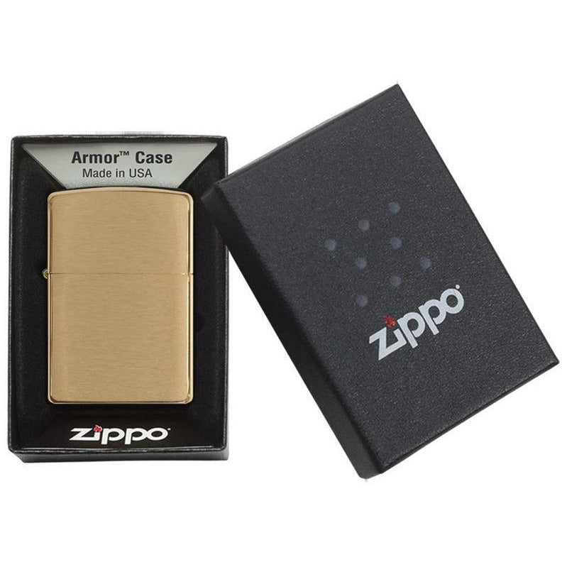 [product_category]-Zippo Armor Brushed Brass Lighter-Zippo Nordic A S-041689110574-Z-168-ZIP-5