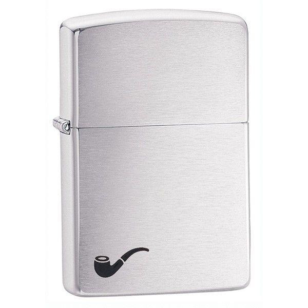 [product_category]-Zippo Pipe Brushed Chrome Lighter-Zippo Nordic A S-041689102609-Z-200PL-ZIP-1
