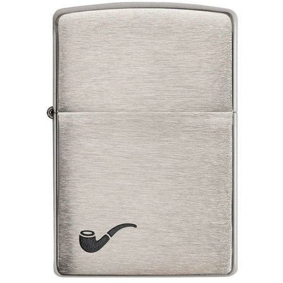 [product_category]-Zippo Pipe Brushed Chrome Lighter-Zippo Nordic A S-041689102609-Z-200PL-ZIP-2