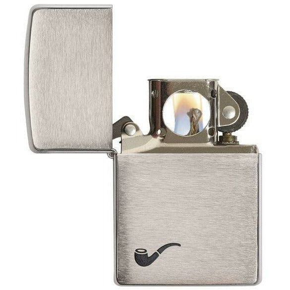 [product_category]-Zippo Pipe Brushed Chrome Lighter-Zippo Nordic A S-041689102609-Z-200PL-ZIP-3
