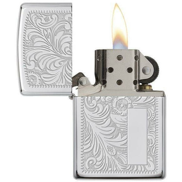 [product_category]-Zippo Venetian High Polish Chrome Lighter-Zippo Nordic A S-041689106508-Z-352-ZIP-4