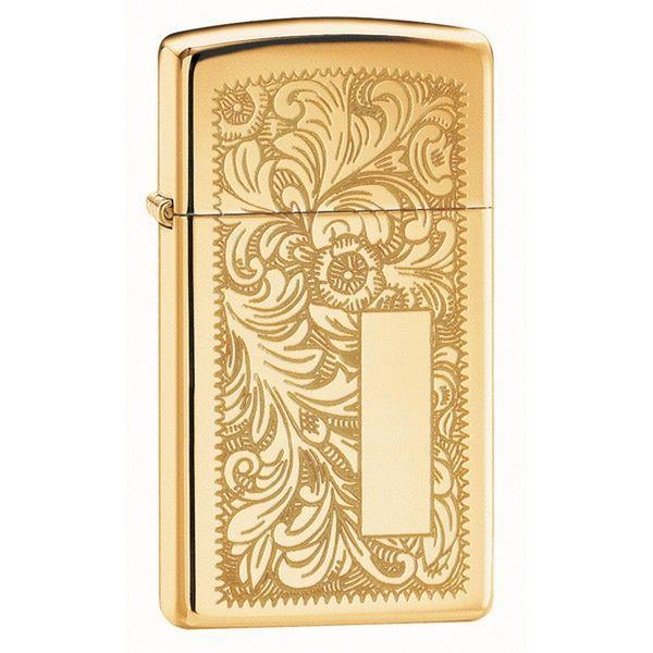 [product_category]-Zippo Venetian Slim High Polish Brass Lighter-Zippo Nordic A S-041689133207-Z-1652B-ZIP-1