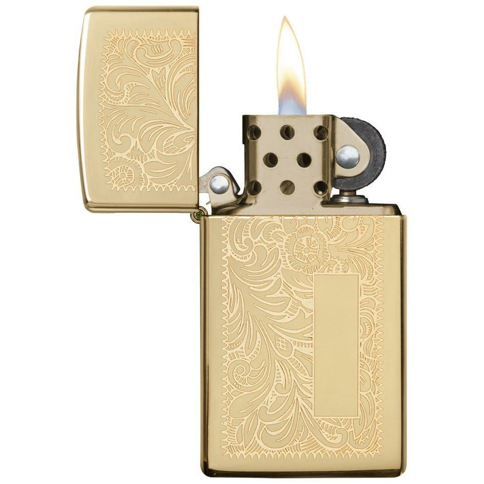 [product_category]-Zippo Venetian Slim High Polish Brass Lighter-Zippo Nordic A S-041689133207-Z-1652B-ZIP-3