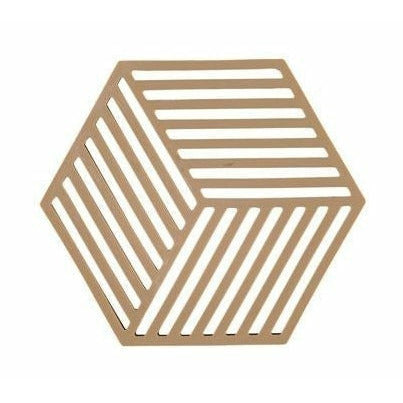 [product_category]-Zone Denmark Hexagon Coaster, Dark Camel-Zone Denmark-5722000243472-24347-ZON-1