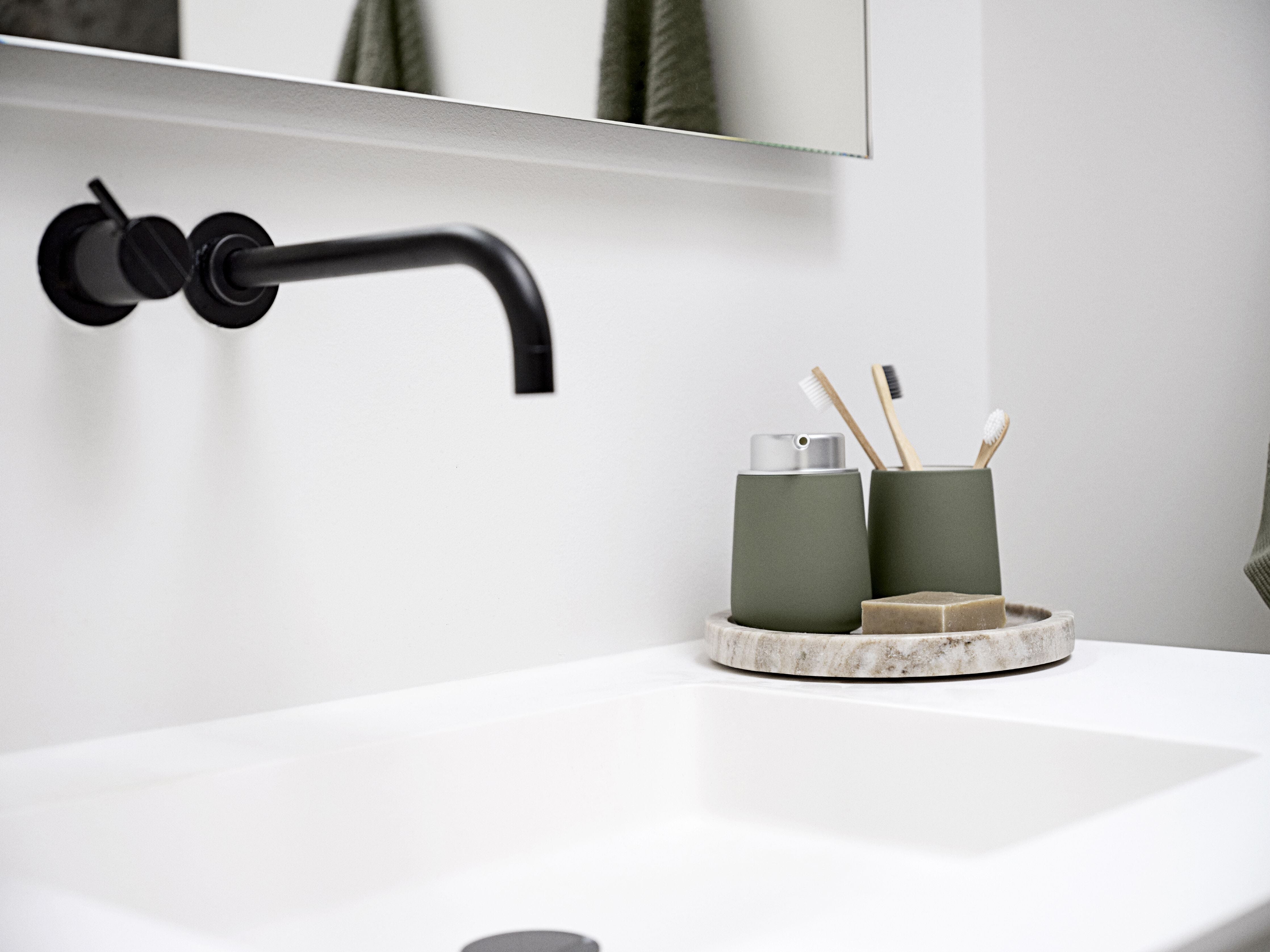 [product_category]-Zone Denmark Nova Soap Dispenser, Olive Green-Zone Denmark-5722000280996-28099-ZON-3