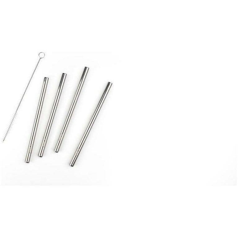 [product_category]-Zone Denmark Rocks Straw 15 Cm Polished Steel, 4 Pcs.-Zone Denmark-5722000137061-13706-ZON-1