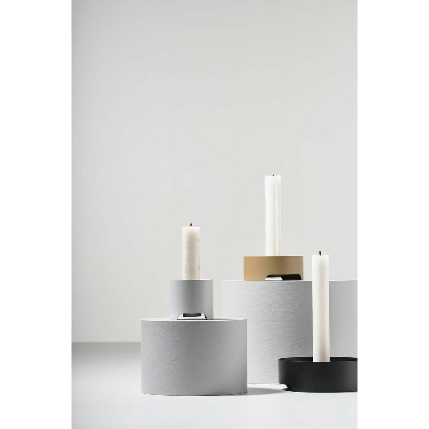 [product_category]-Zone Denmark Singles Candle Holder ø 6 Cm, Warm Grey-Zone Denmark-5722000123736-12373-ZON-2