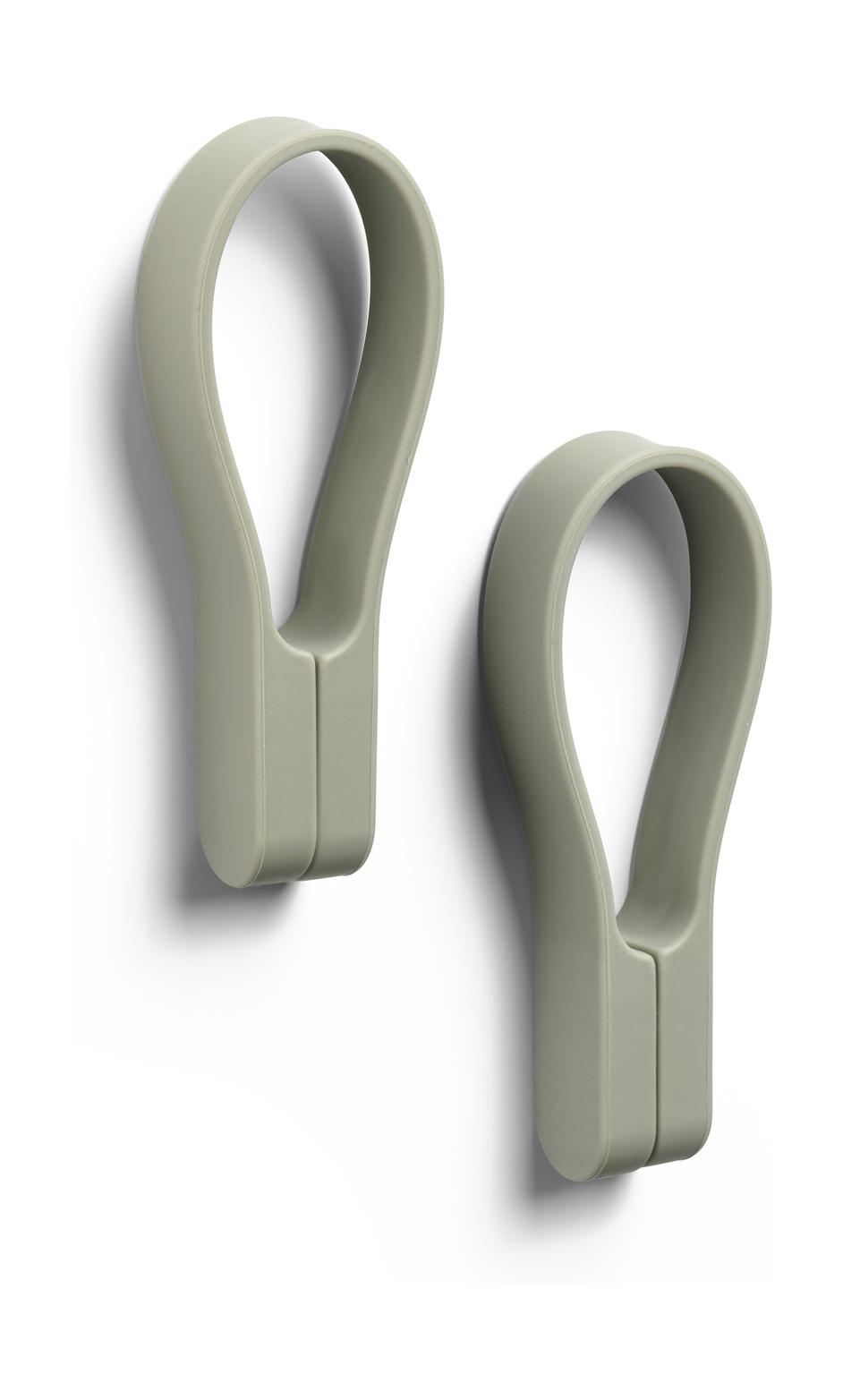 [product_category]-Zone Denmark Towel Rail 9 Cm 2 Pcs., Eucalyptus-Zone Denmark-5722000279266-27926-ZON-5