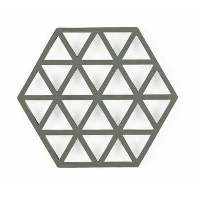 [product_category]-Zone Denmark Triangles Coaster 16 Cm, Olive Taupe-Zone Denmark-5722000243595-24359-ZON-1