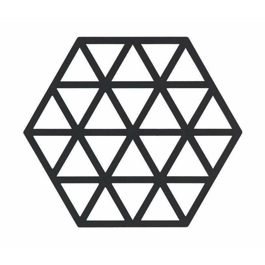 [product_category]-Zone Denmark Triangles Coaster 16 X14 Cm, Black-Zone Denmark-5708760641970-330225-ZON-1