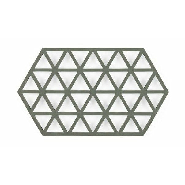 [product_category]-Zone Denmark Triangles Coaster 24 Cm, Olive Taupe-Zone Denmark-5722000243601-24360-ZON-1