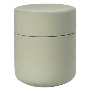 [product_category]-Zone Denmark Ume Cotton Swabs And Cosmetic Pads Container øx H 8,3x10,3 Cm, Eucalyptus Green-Zone Denmark-5722000157588-15758-ZON-1