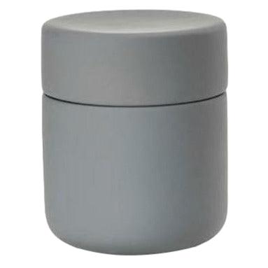 [product_category]-Zone Denmark Ume Cotton Swabs And Cosmetic Pads Container øx H 8,3x10,3 Cm, Grey-Zone Denmark-5722000157540-15754-ZON-1