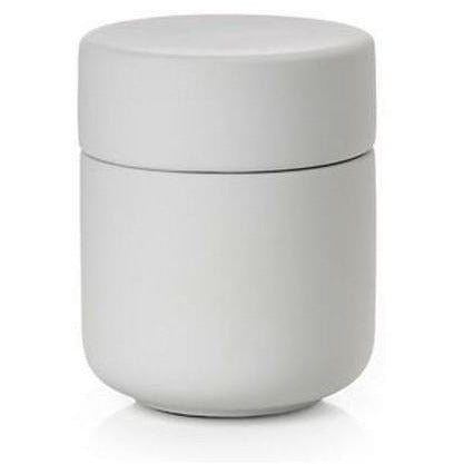 [product_category]-Zone Denmark Ume Cotton Swabs And Cosmetic Pads Container øx H 8,3x10,3 Cm, Soft Grey-Zone Denmark-5722000157564-15756-ZON-1