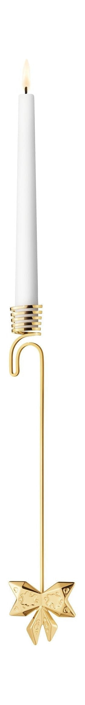 Georg Jensen Candle Holder Bow , Gold Plated