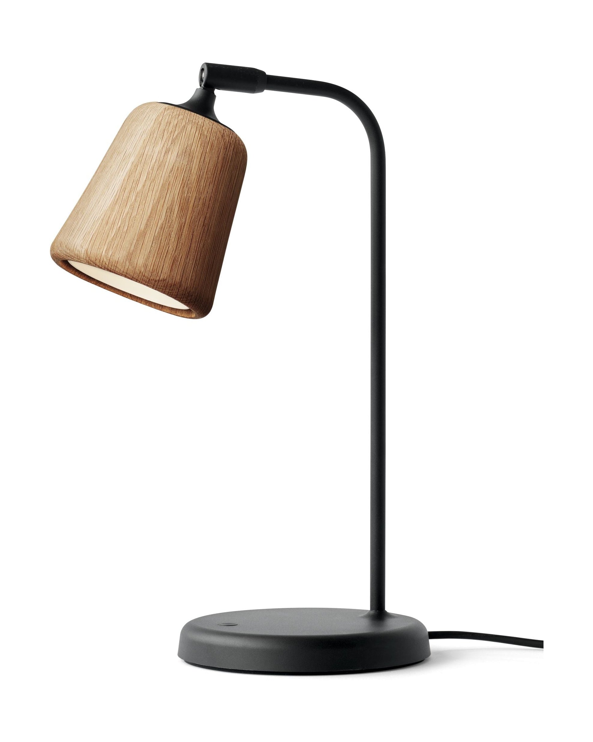 New Works Material Table Lamp, Natural Oak