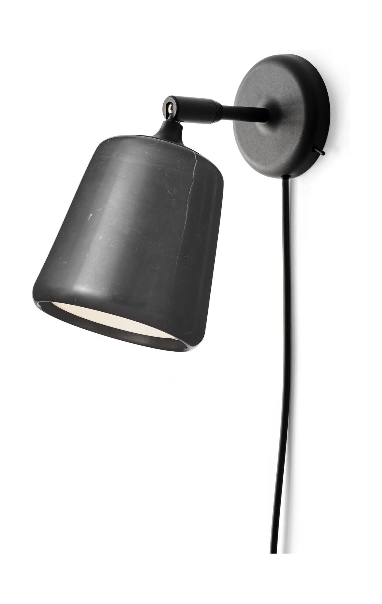 New Works Material Wall Lamp, Black Marble