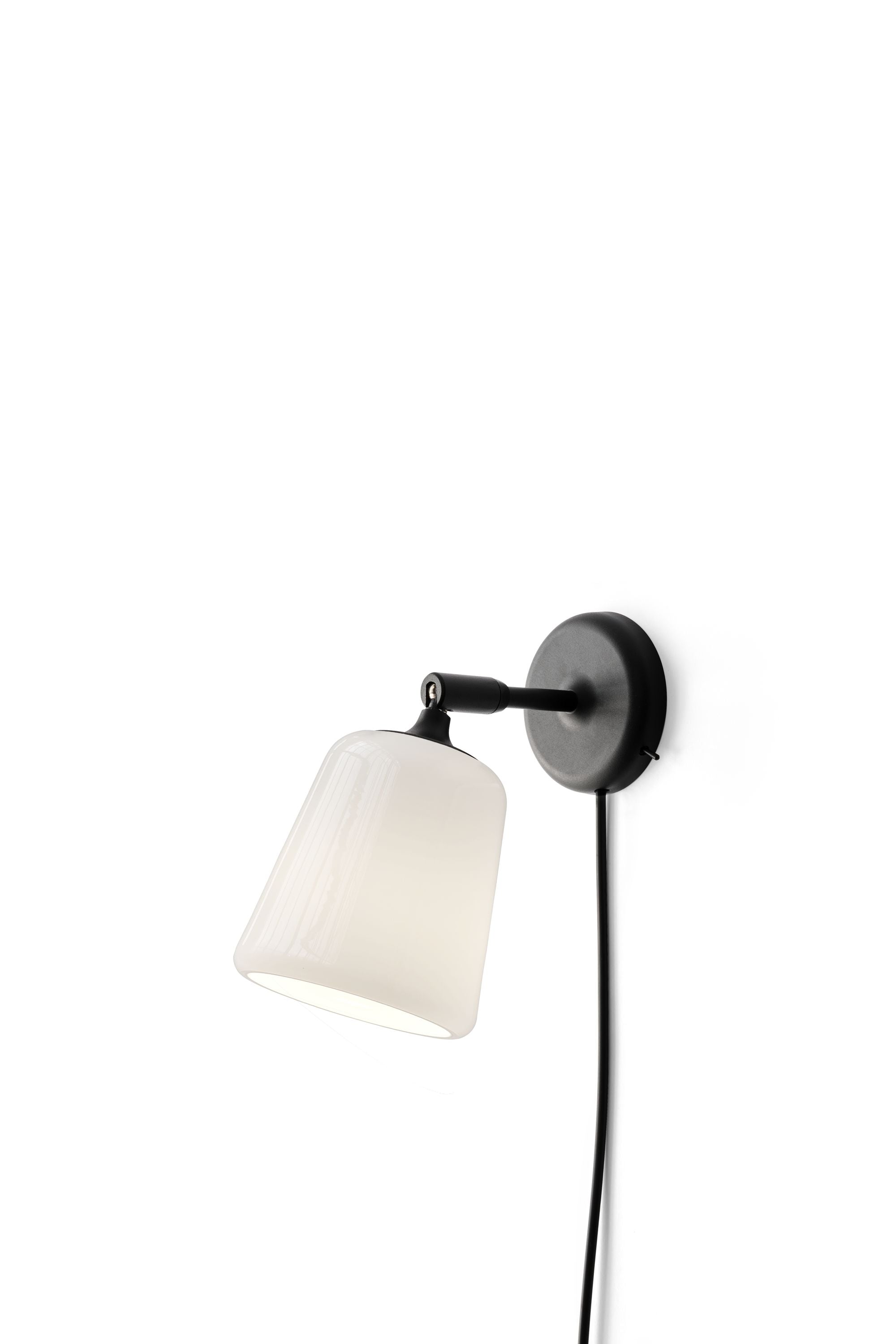 New Works Material Wall Lamp Opal Glass, White