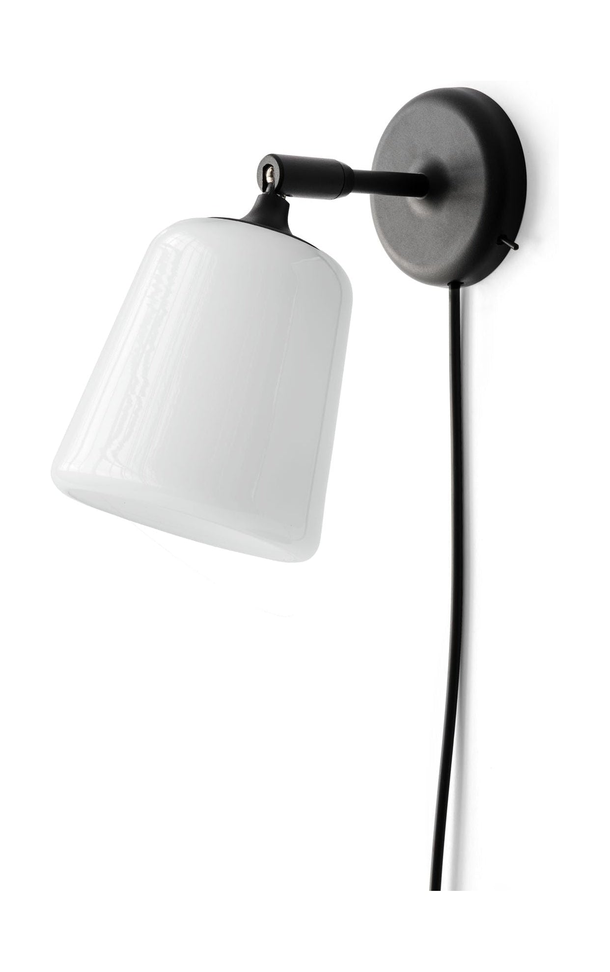New Works Material Wall Lamp Opal Glass, White