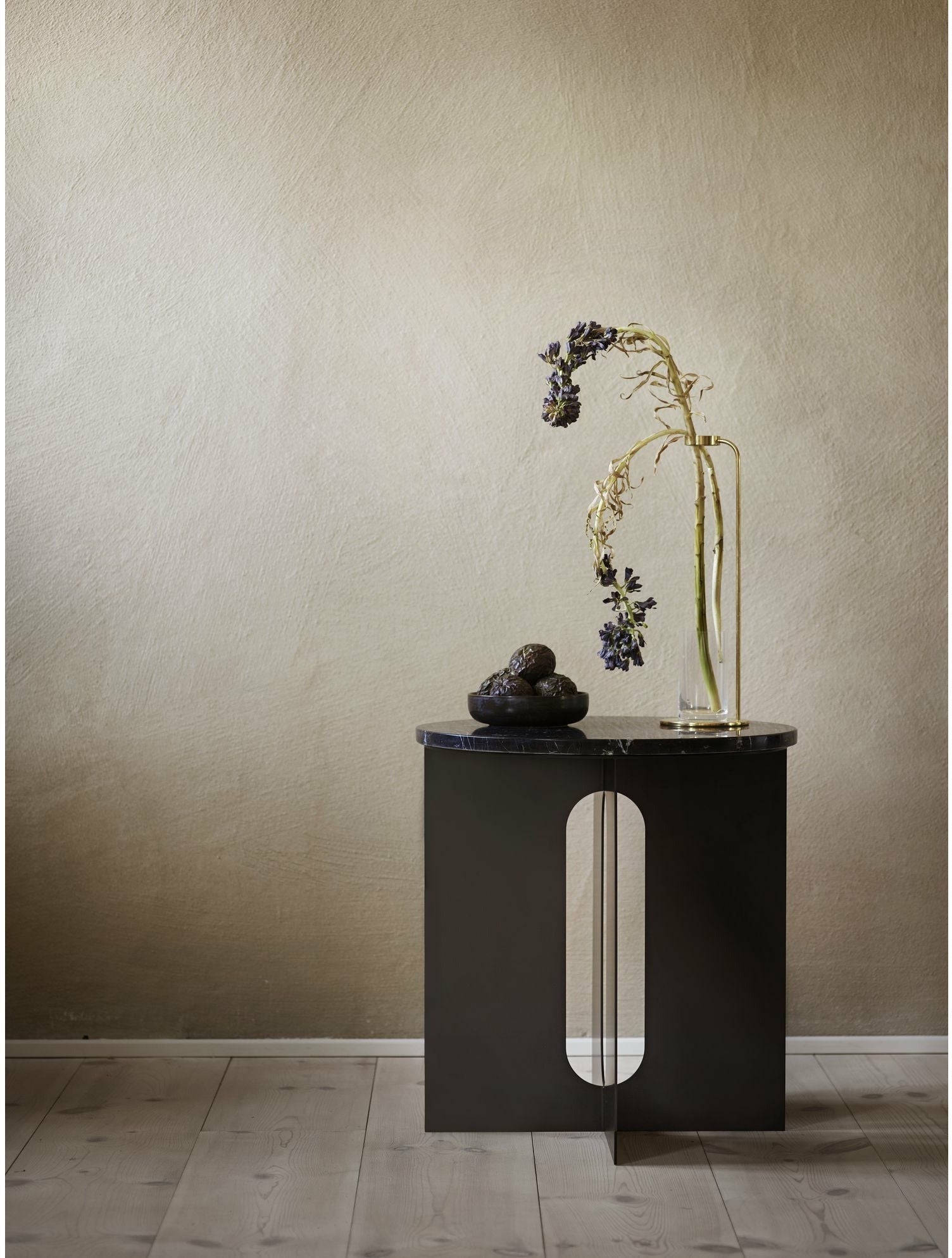 Audo Copenhagen Androgyne side bordplade, krystalrose marmor