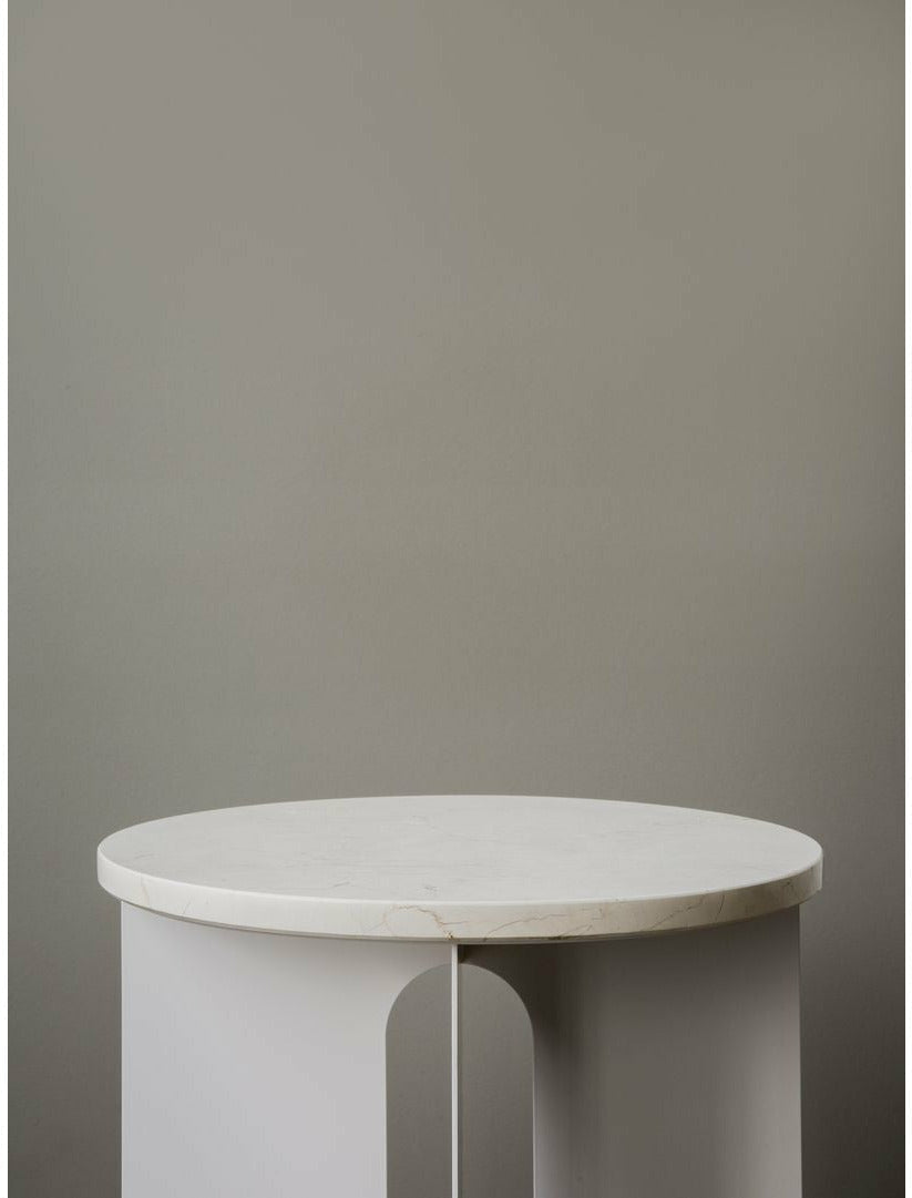 Audo Copenhagen Androgyne side bordplade, krystalrose marmor