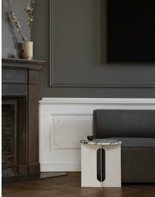 Audo Copenhagen Androgyne side bordplade, krystalrose marmor