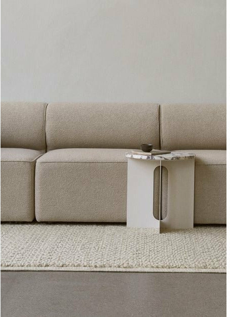 Audo Copenhagen Androgyne side bordplade, krystalrose marmor