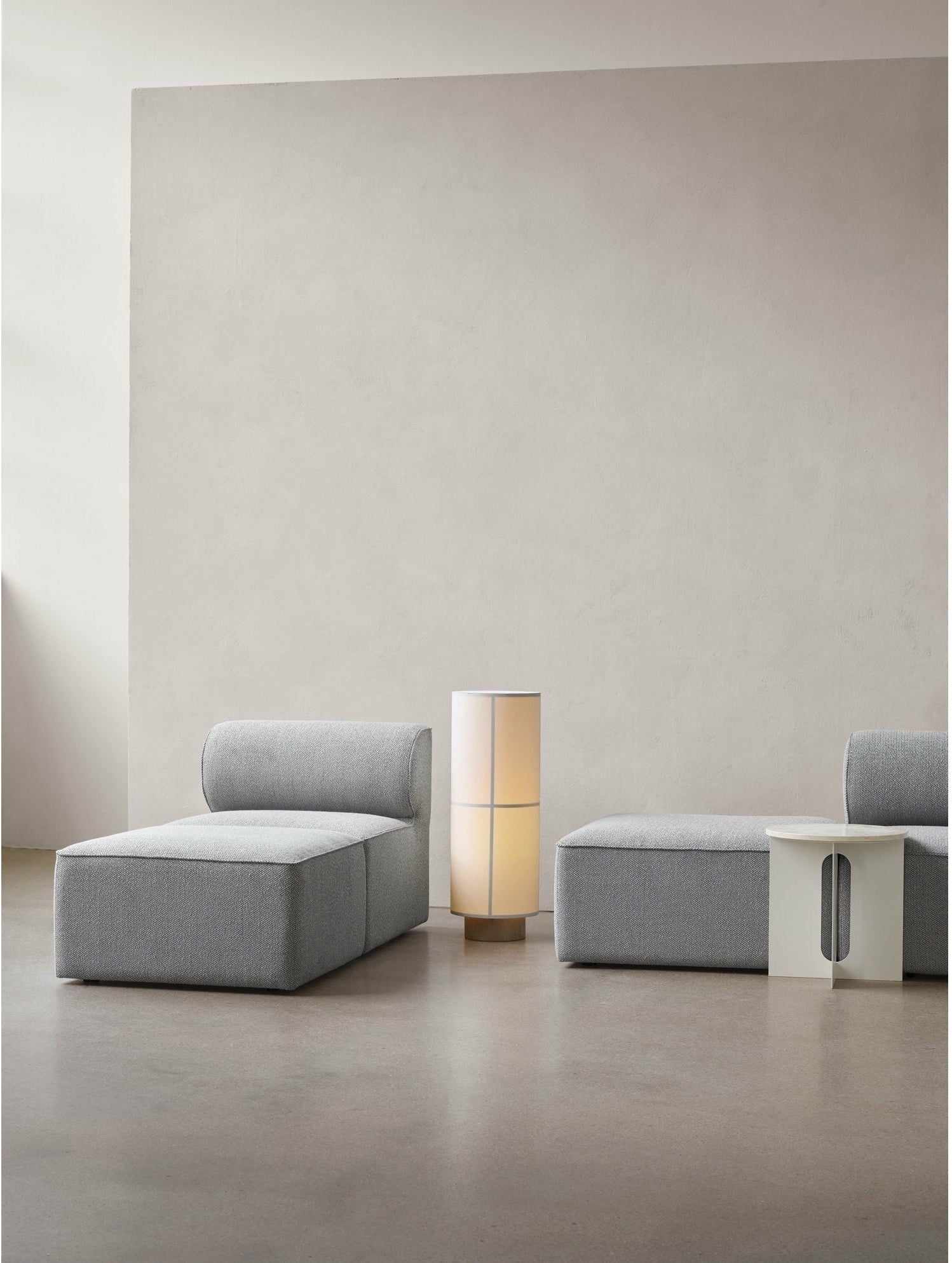 Audo Copenhagen Androgyne side bordplade, krystalrose marmor